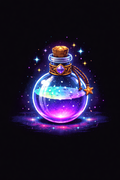 PREMIUM ORO  - Fantasy Magic Potion Pixel Art