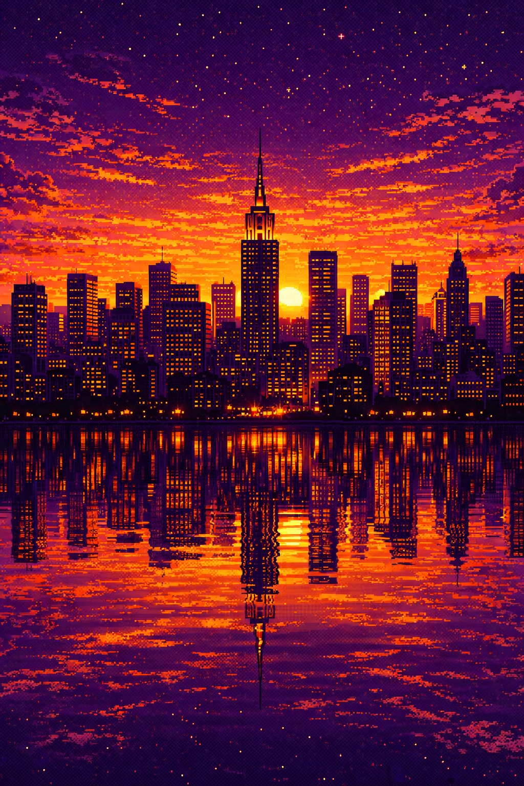 FORFAIT GOLD - Pixel City Sunset